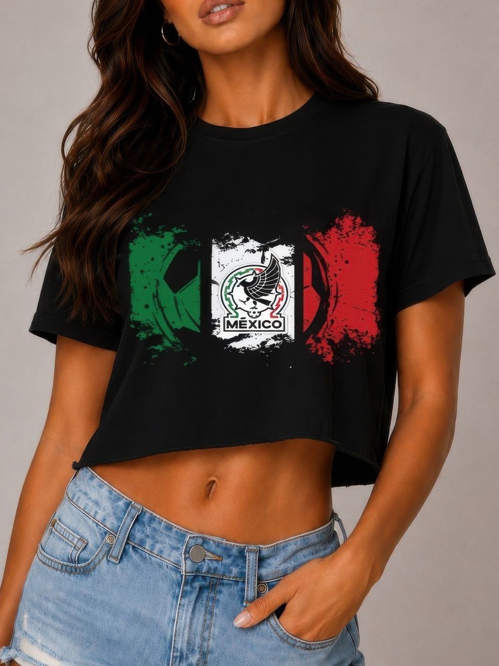 Short Sleeve Cotton Mexico Print Shirt